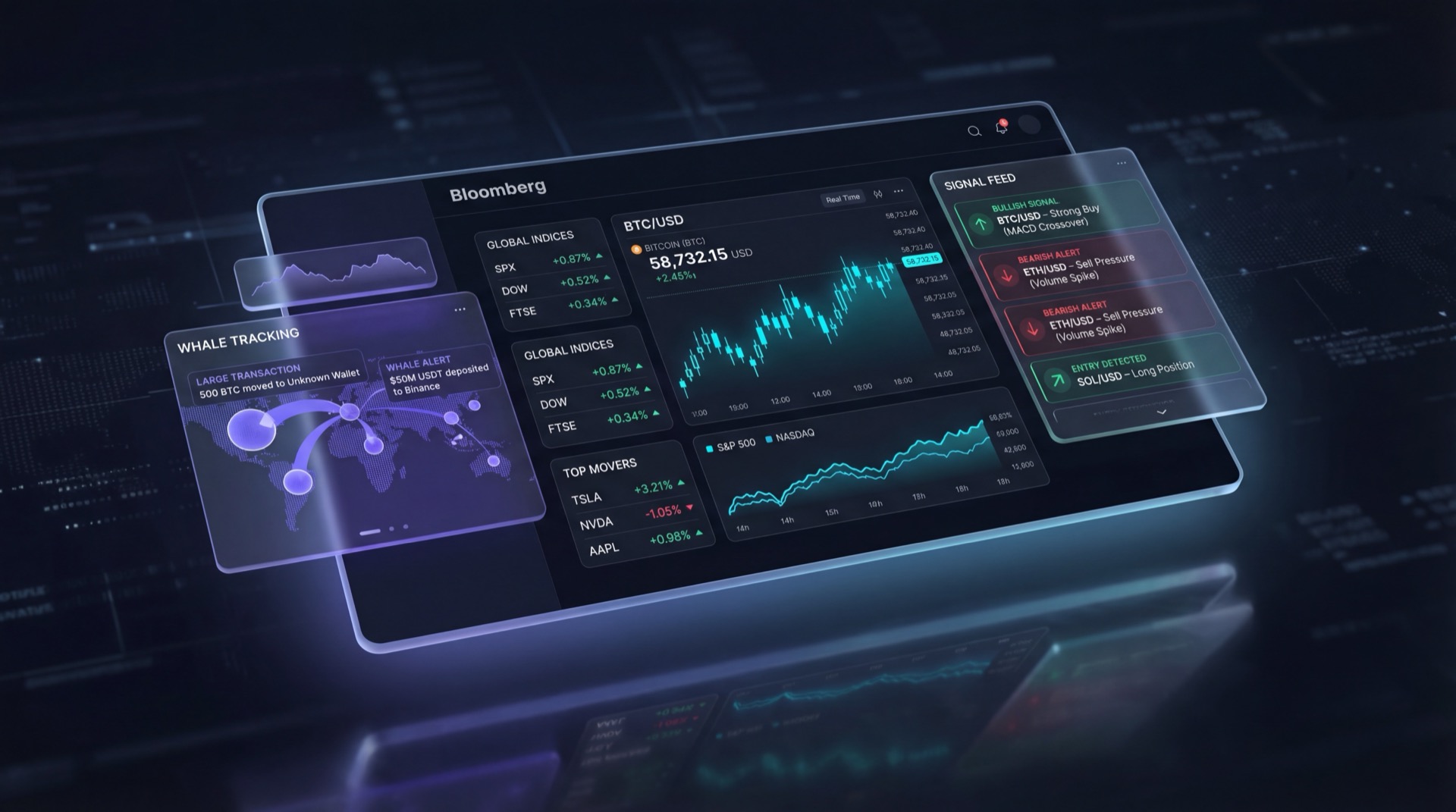 Polymarket Edge terminal dashboard preview